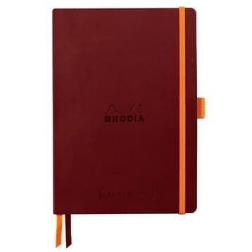 Rhodia Goalbook soft burgundy A5 dot ivory