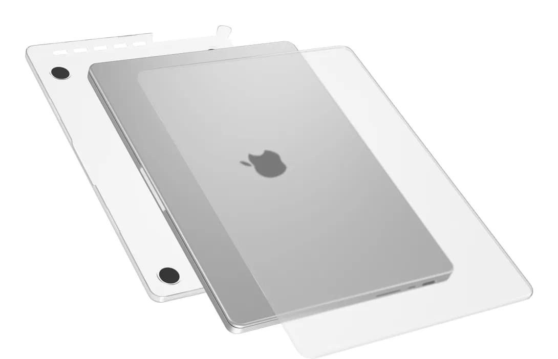 Epico Slim Shell Macbook Pro M1/M2/M3/M4 16" (A2485/A2780/A2991/A3403/A3186) -laitteelle - matta/läpinäkyvä