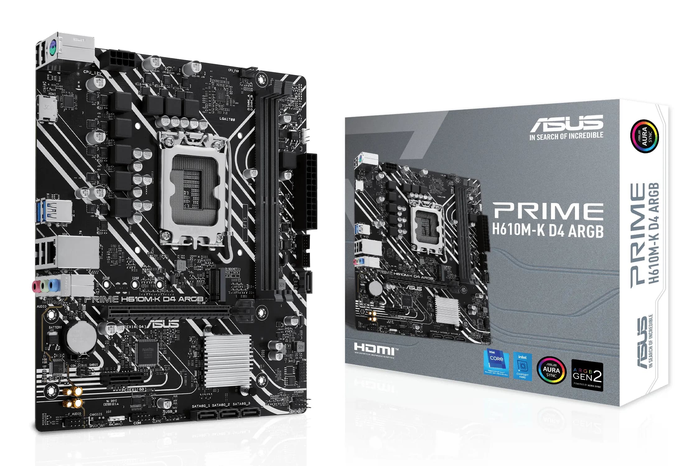 Asus PRIME H610M-K D4 ARGB LGA1700 mATX -emolevy