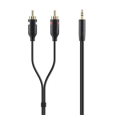 Belkin 3,5 mm – 2x RCA -audiokaapeli, 2 m, musta