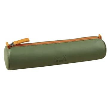 Rhodiarama round pencil case sage