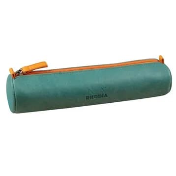 Rhodiarama round pencil case aqua