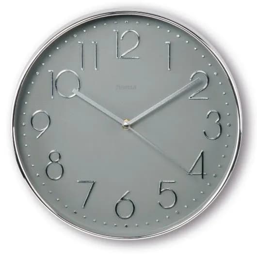 HAMA Corsica Wall Clock 30 cm Silver