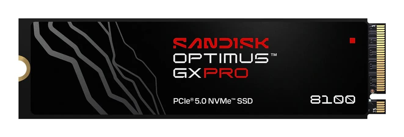 Sandisk Optimus GX PRO 8100 sisäinen SSD 1TB M.2 2280 PCIe 5.0 NVMe