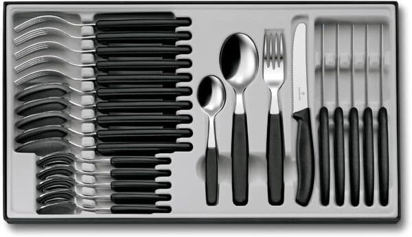 Victorinox Swiss Classic 24-osainen aterinsarja, musta