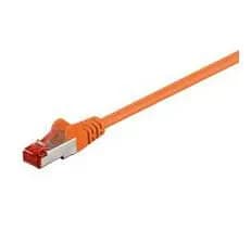 MicroConnect Cat6 F/UTP RJ45 0.5m -verkkokaapeli, oranssi
