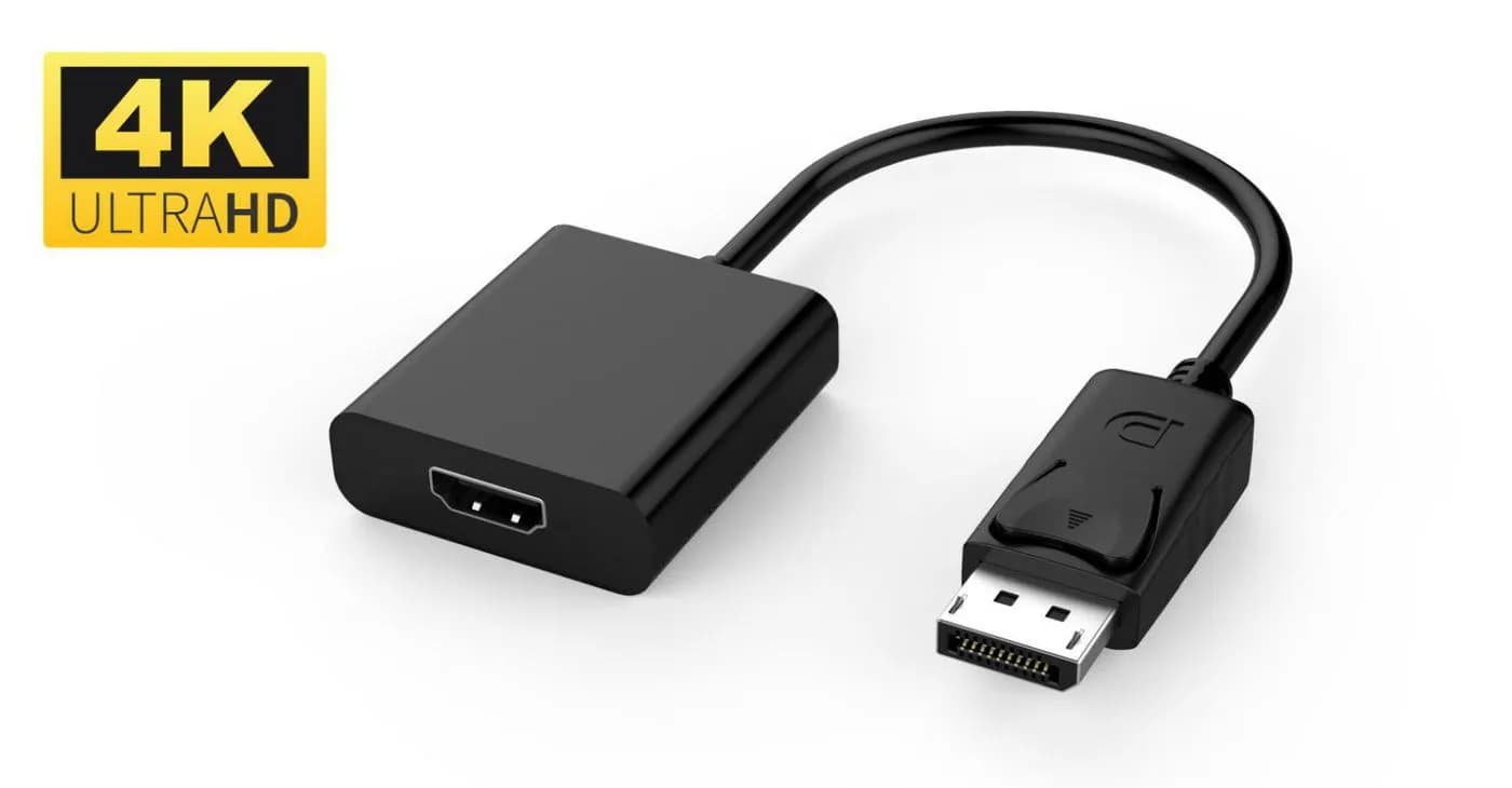 MicroConnect Adapter Displayport-HDMI, M-F -adapteri, Musta