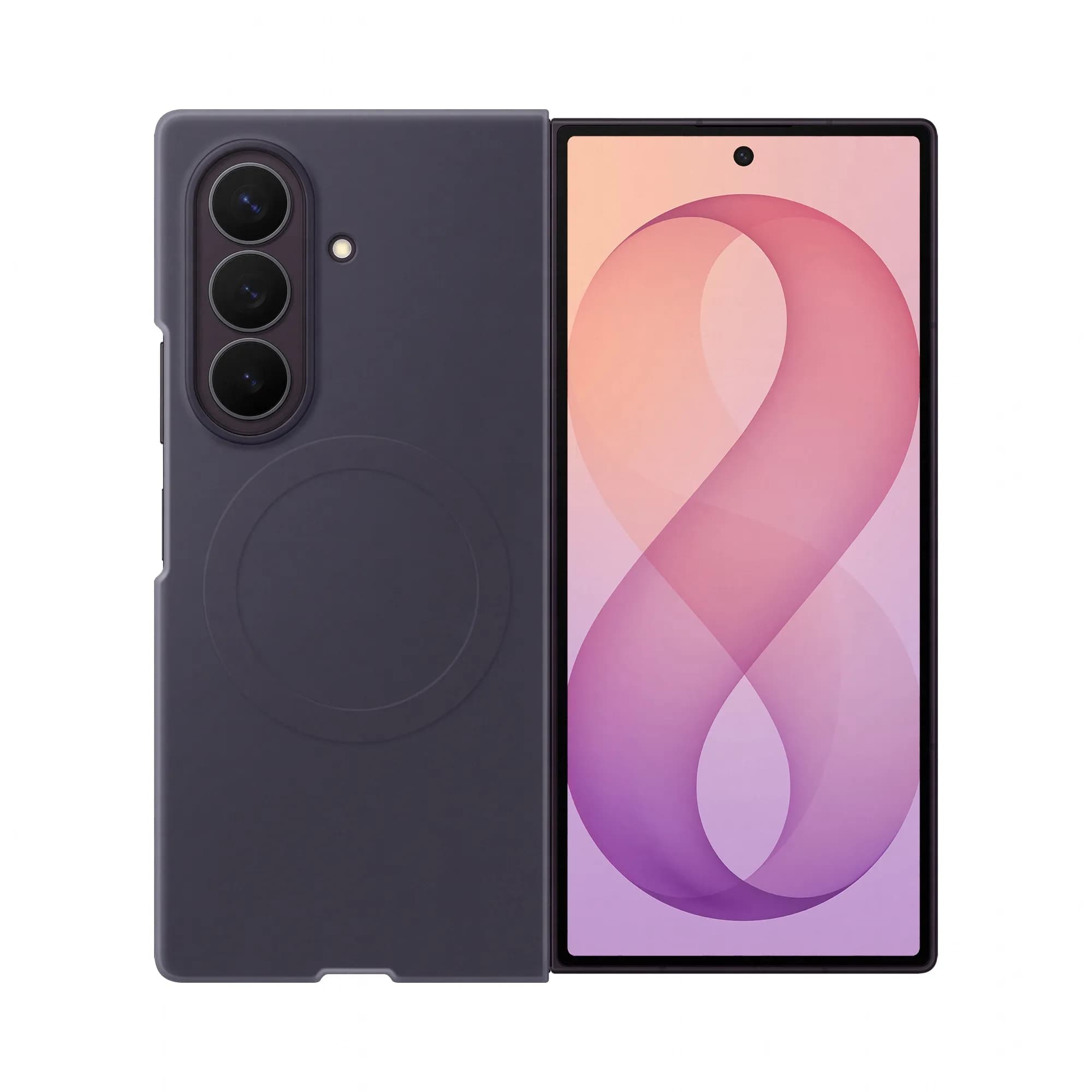 Samsung Galaxy Z Fold8 Ultra Silicone Magnet -silikonikuori, Violetti