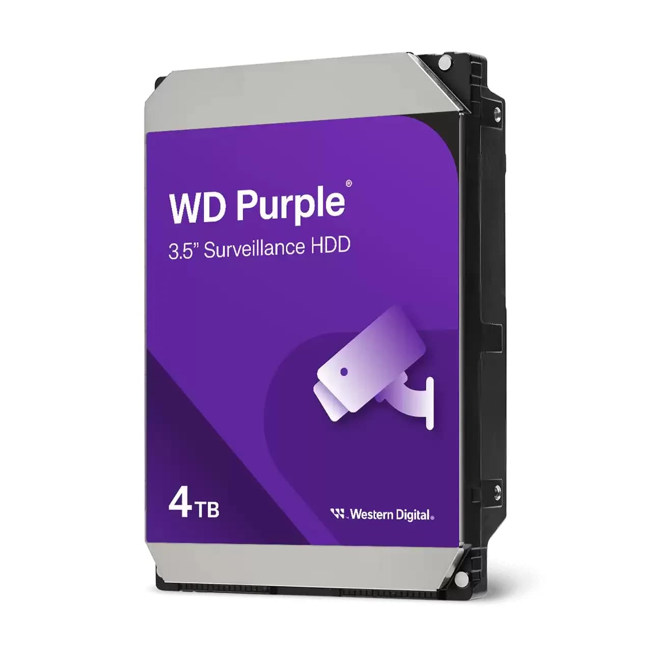 WD Purple 3.5" 4 Tt, 128 MB, SATA III -kovalevy (valvontakäyttöön)