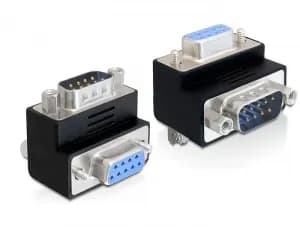DeLOCK vinklad adapter DB9ha-ho, skruvlås