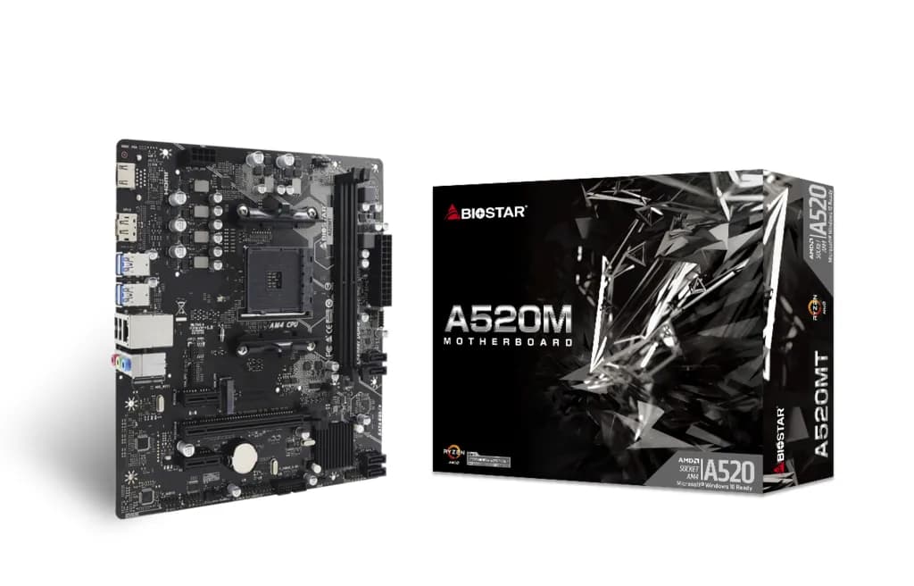 Biostar A520MT AM4 mATX -emolevy