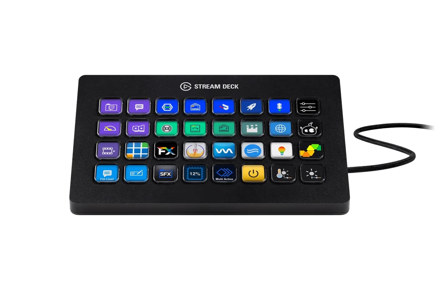 Elgato Stream Deck XL -ohjain - 32 painiketta - Musta