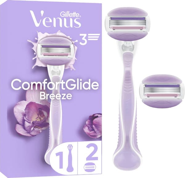 Gillette Venus Comfortglide Breeze -höylä + 2 terää