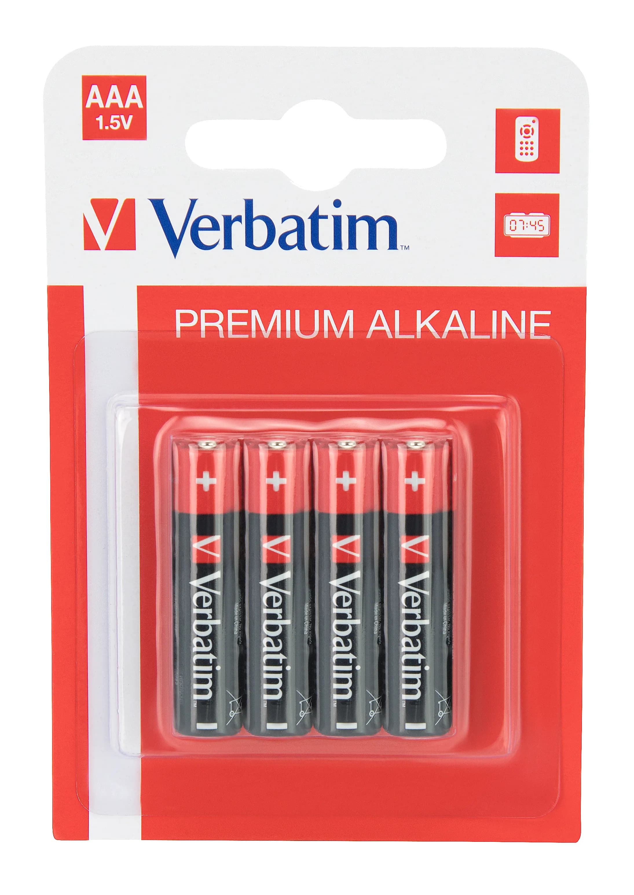 Verbatim batterier, AAA(LR03), 4-pack, Alkaline, 1,5 V