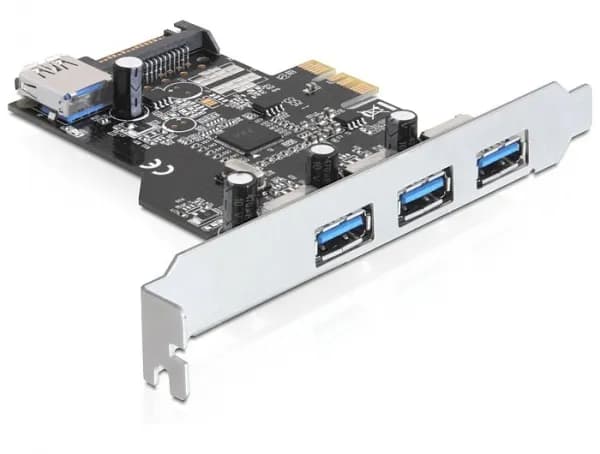 Delock PCI Express Karte > 3 x extern + 1 x intern USB 3.0 Typ-A Buchs