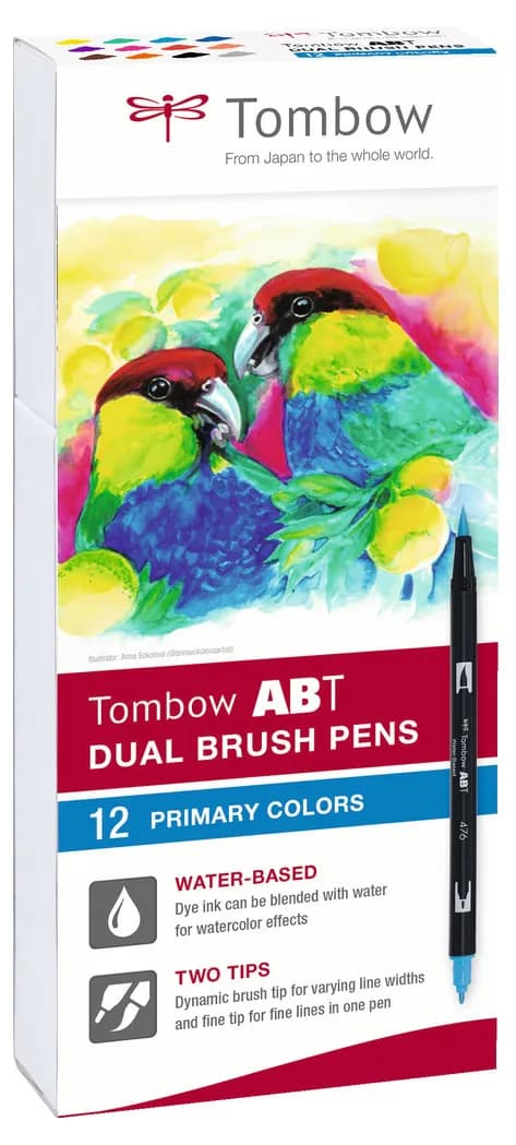 Tombow ABT Dual Brush 12P-1 Basic (12)