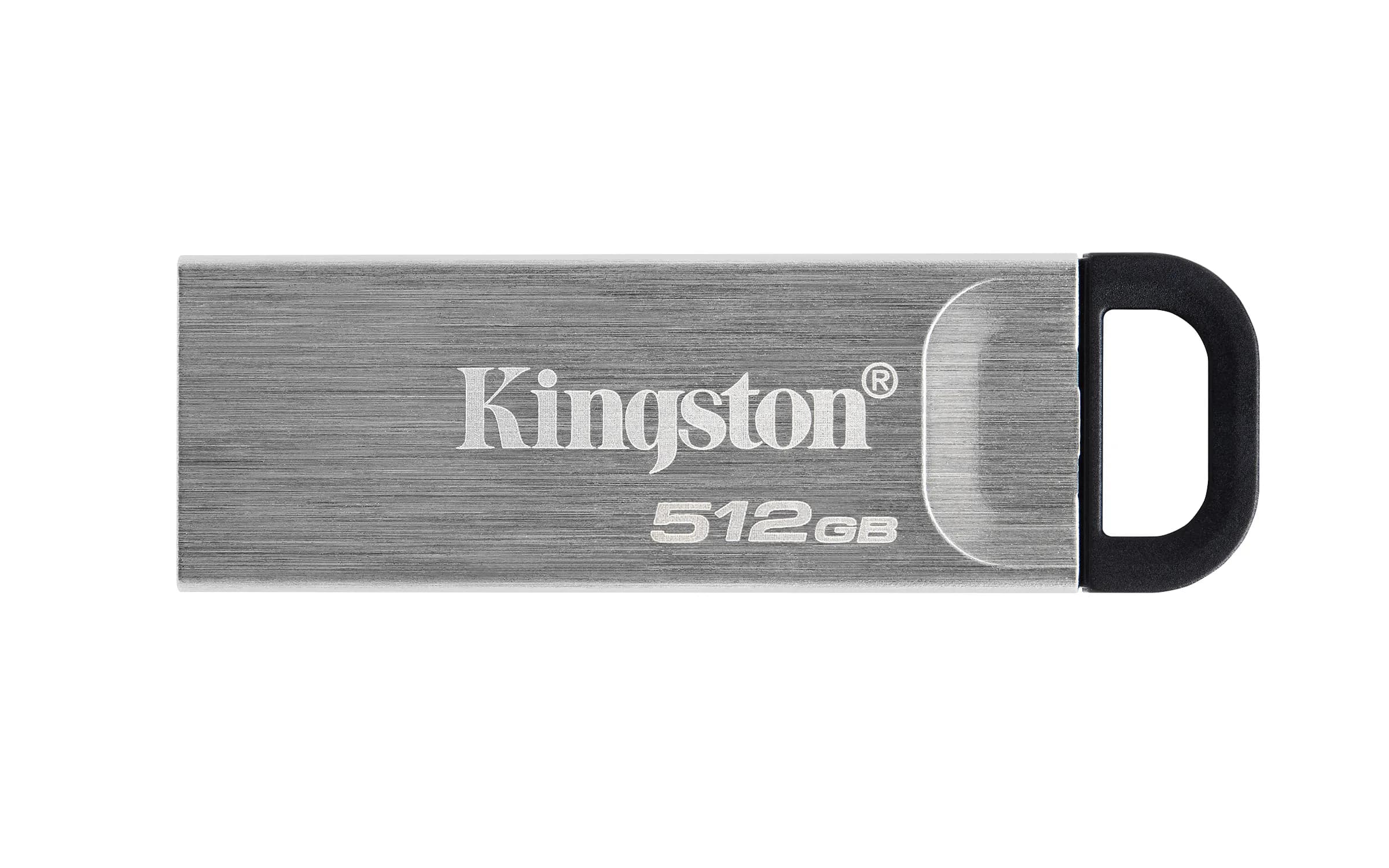 Kingston DataTraveler Kyson USB 3.2 Gen 1 512 Gt -muistitikku, hopea/musta