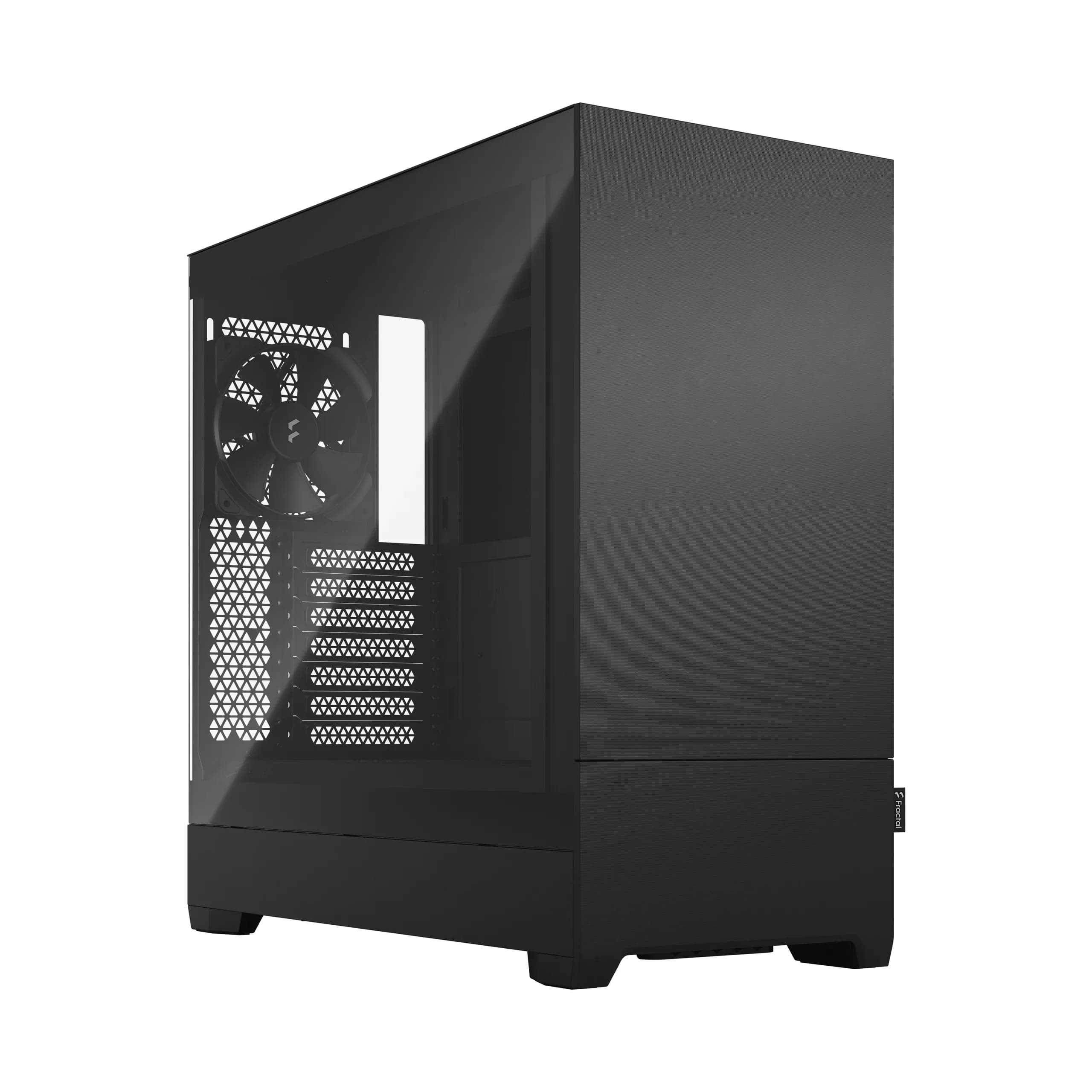 Fractal Design Pop Silent -miditornikotelo ikkunalla, musta