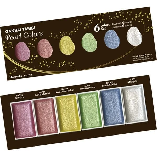 GANSAI TAMBI PEARL COLORS 6 colors set