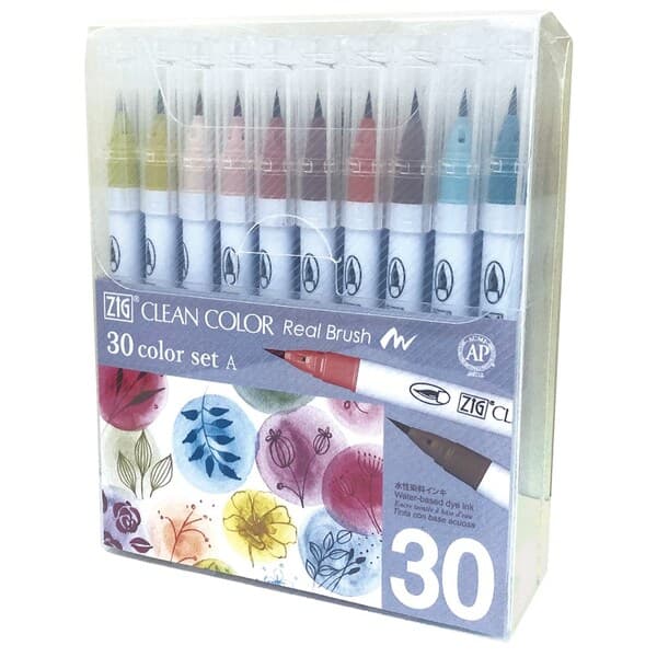 ZIG Clean Color Real Brush 30-set