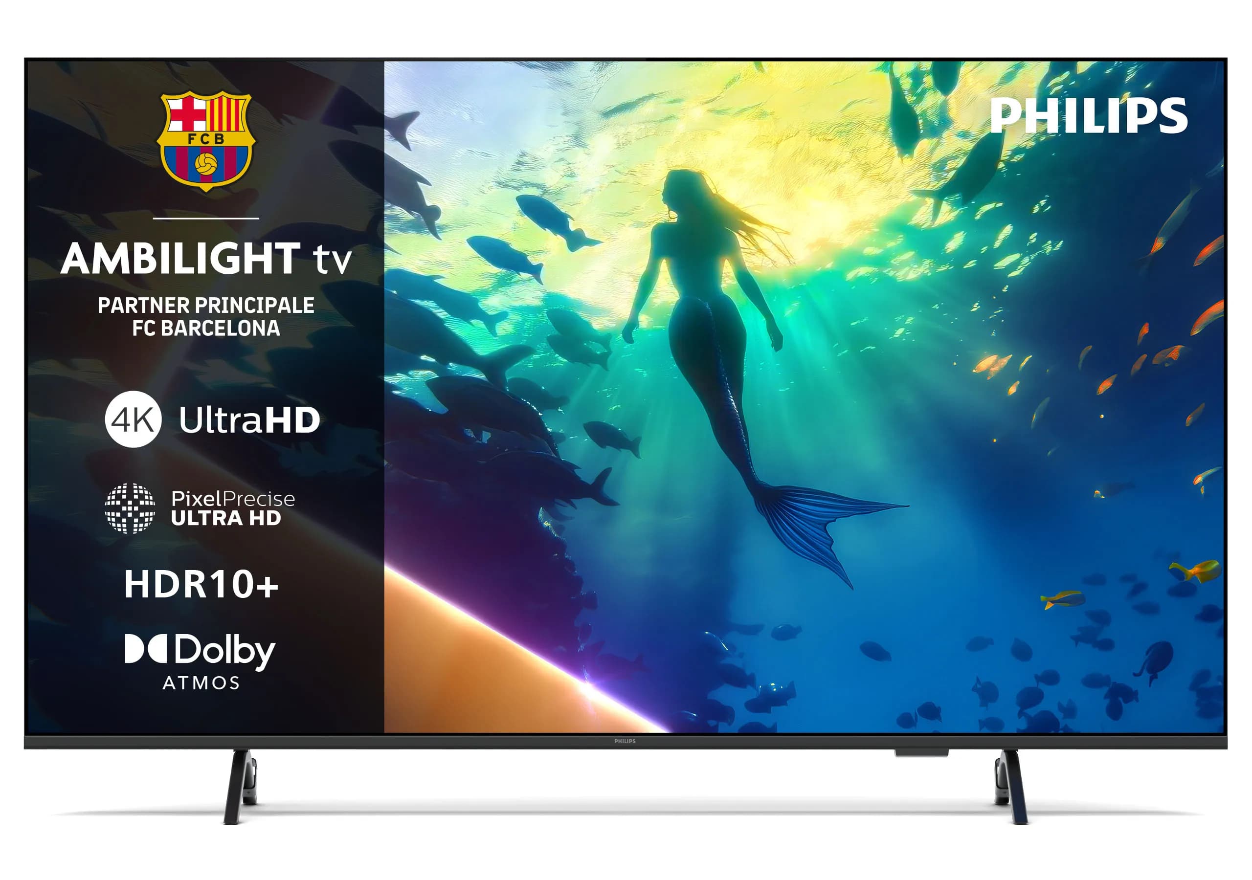 Philips PUS8010 55" 4K LED Titan OS TV, 60 Hz, HDR10+