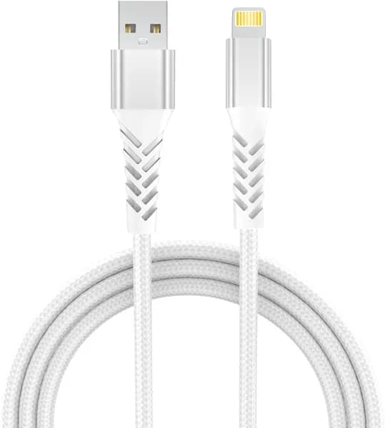 GRATEQ PRO USB-A – Lightning -kaapeli, 1,5 m, valkoinen