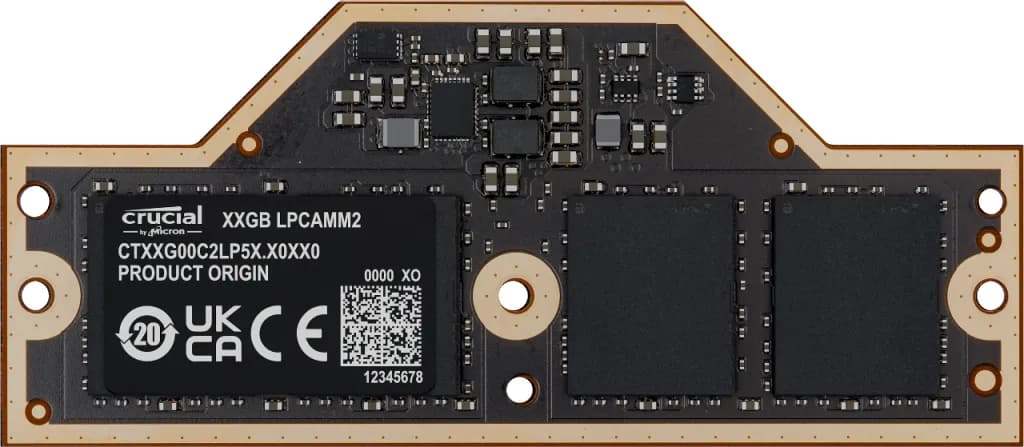 Crucial LPCAMM2 32 Gt (1 x 32 Gt) LPDDR5X 7500 MHz -muisti