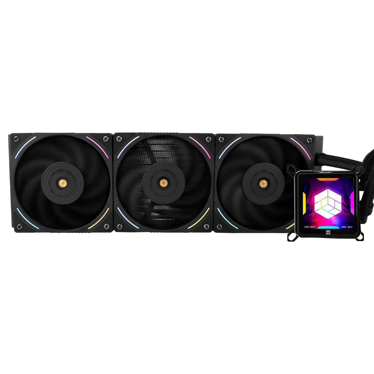 Thermalright Frozen Guardian 360 360mm ARGB -nestejäähdytin, musta