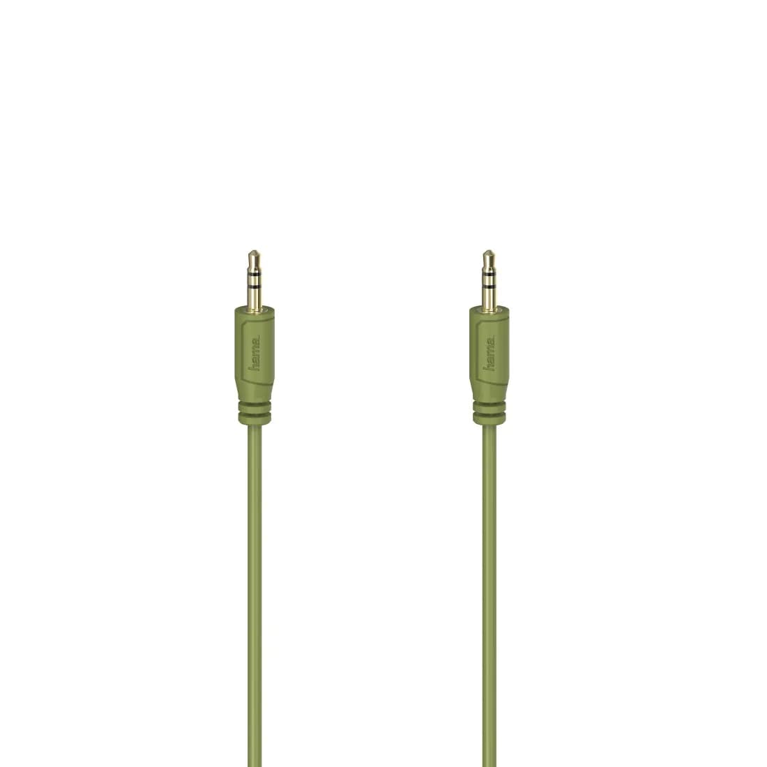 Hama Flexi-Slim 3,5 mm -audiokaapeli, 0,75 m, vihreä