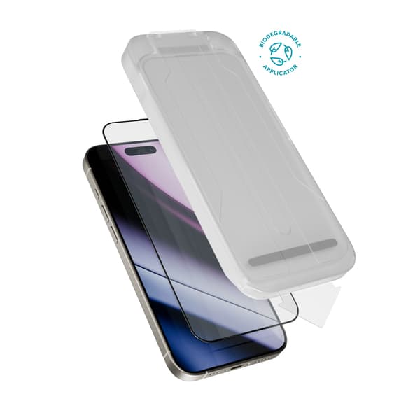 Epico Hero Glass 3D Ultra-wide Fit with dust-free applicator 2 pack for iPhone 16 Pro Max