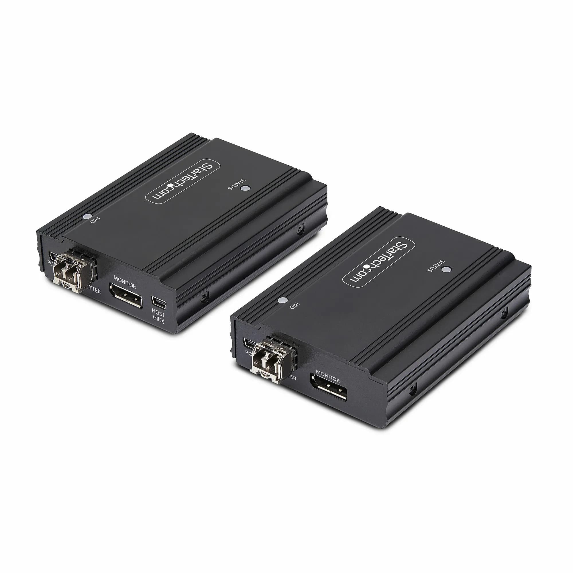 StarTech FD121-KVM-EXTENDER kuituoptinen DisplayPort -KVM-jatke, musta