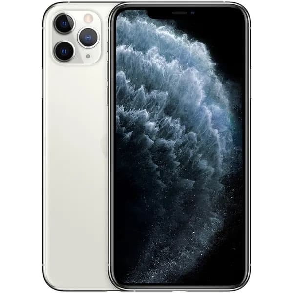 Kunnostettu iPhone 11 Pro Max 64 Gt -puhelin, Hopea (Hyvä kunto)