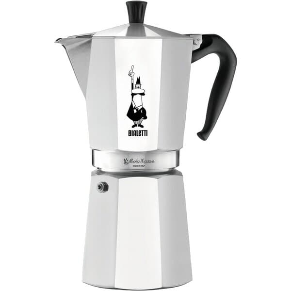 Bialetti Moka Express -espressokeitin, hopea, 9 kuppia
