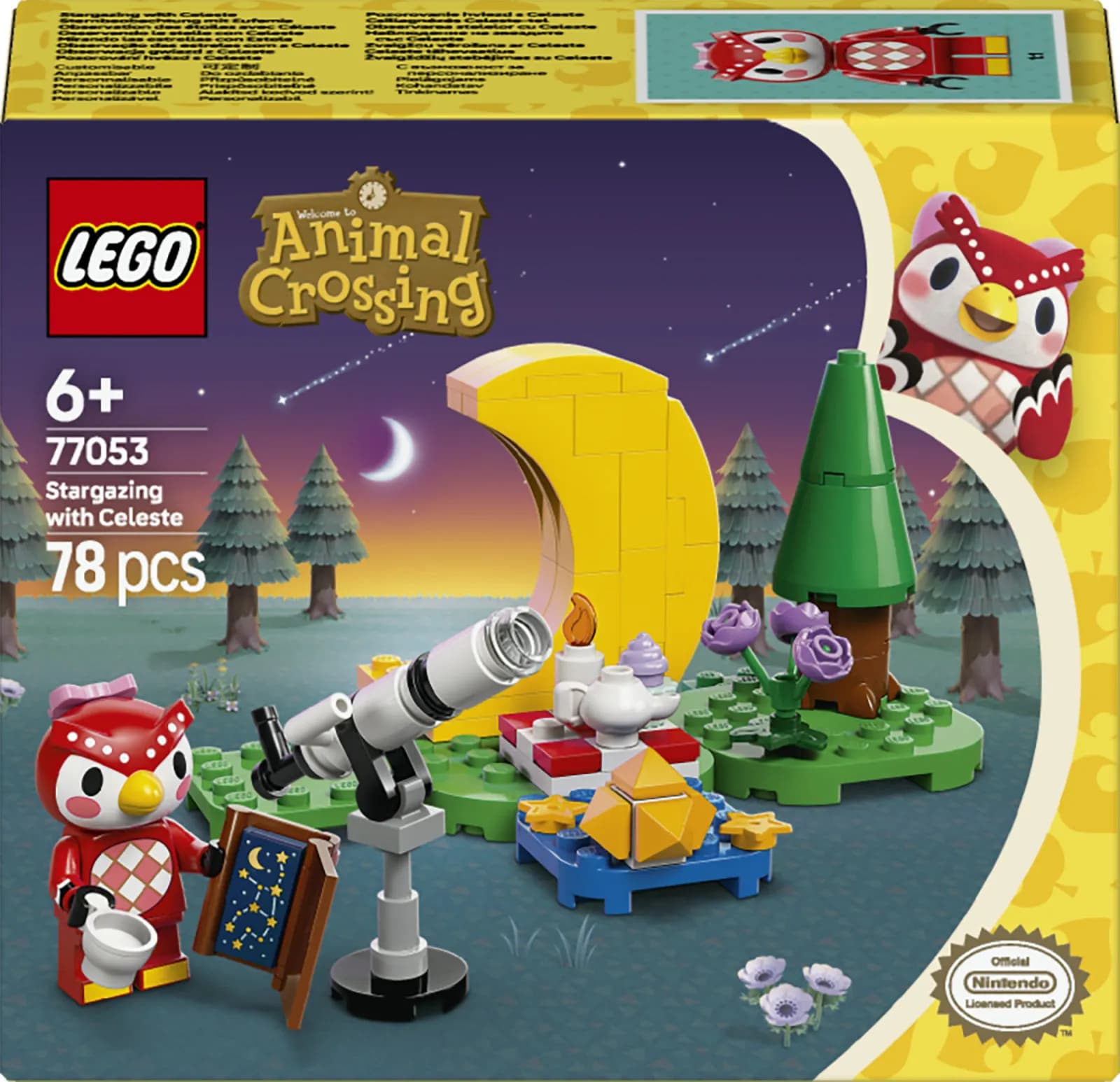 LEGO Animal Crossing Celeste and the Starry Sky 77053