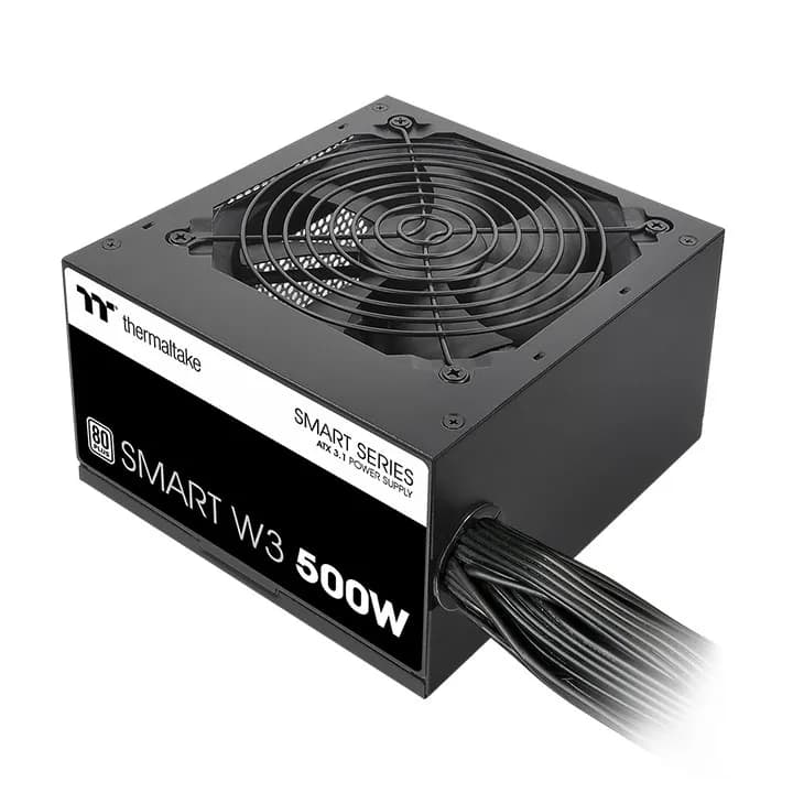 Thermaltake SMART W3 500W -virtalähde, 80 Plus White