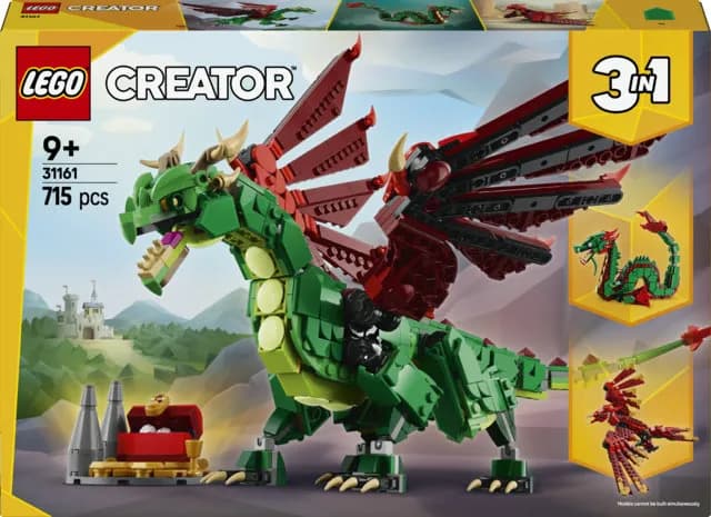 LEGO Creator 3in1 Keskiaikainen lohikäärme 31161