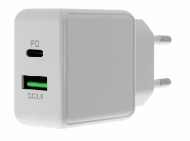 WALLCHARGER USB-C/USB-A(PD3.0/QC.3.0)25W