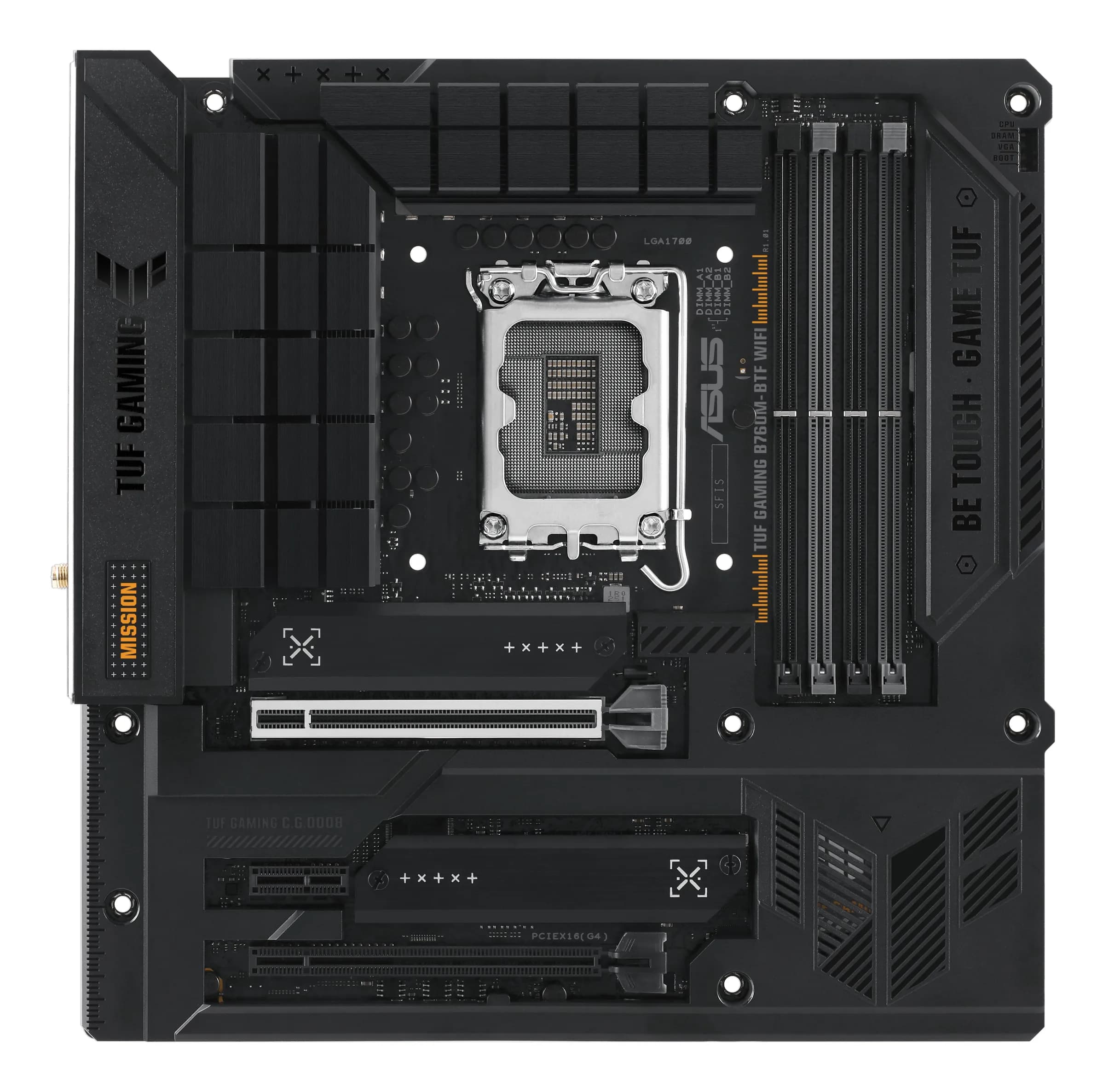 Asus TUF GAMING B760M-BTF WIFI LGA1700 mATX -emolevy