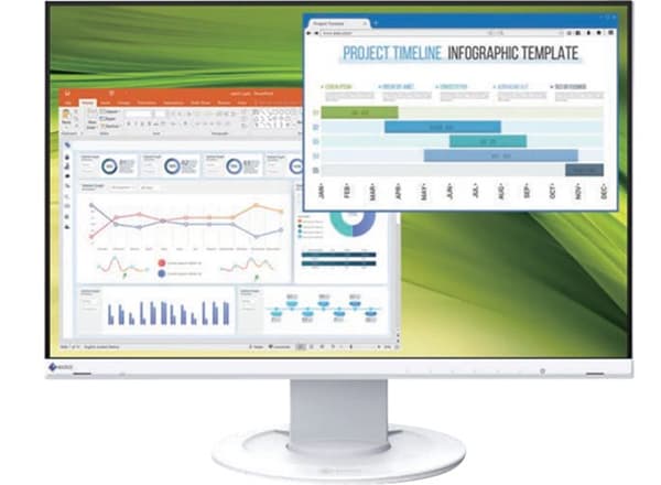 EIZO FlexScan EV2360-WT 22.5" WUXGA, IPS -näyttö, USB-hub