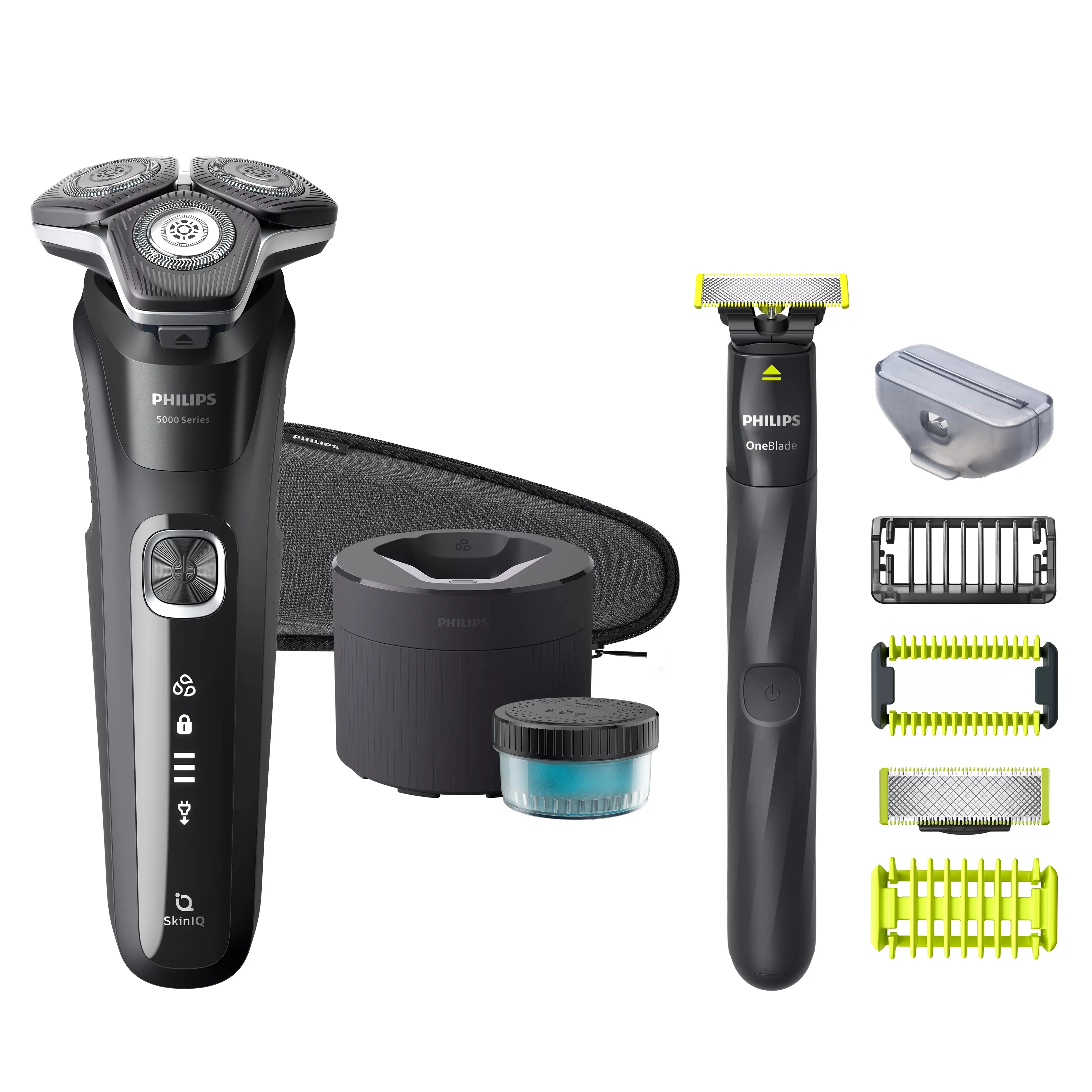 Philips Shaver 5000 ladattava Wet&Dry -partakone + OneBlade