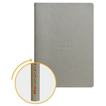 Rhodiarama Sewn spine Silver A5 L