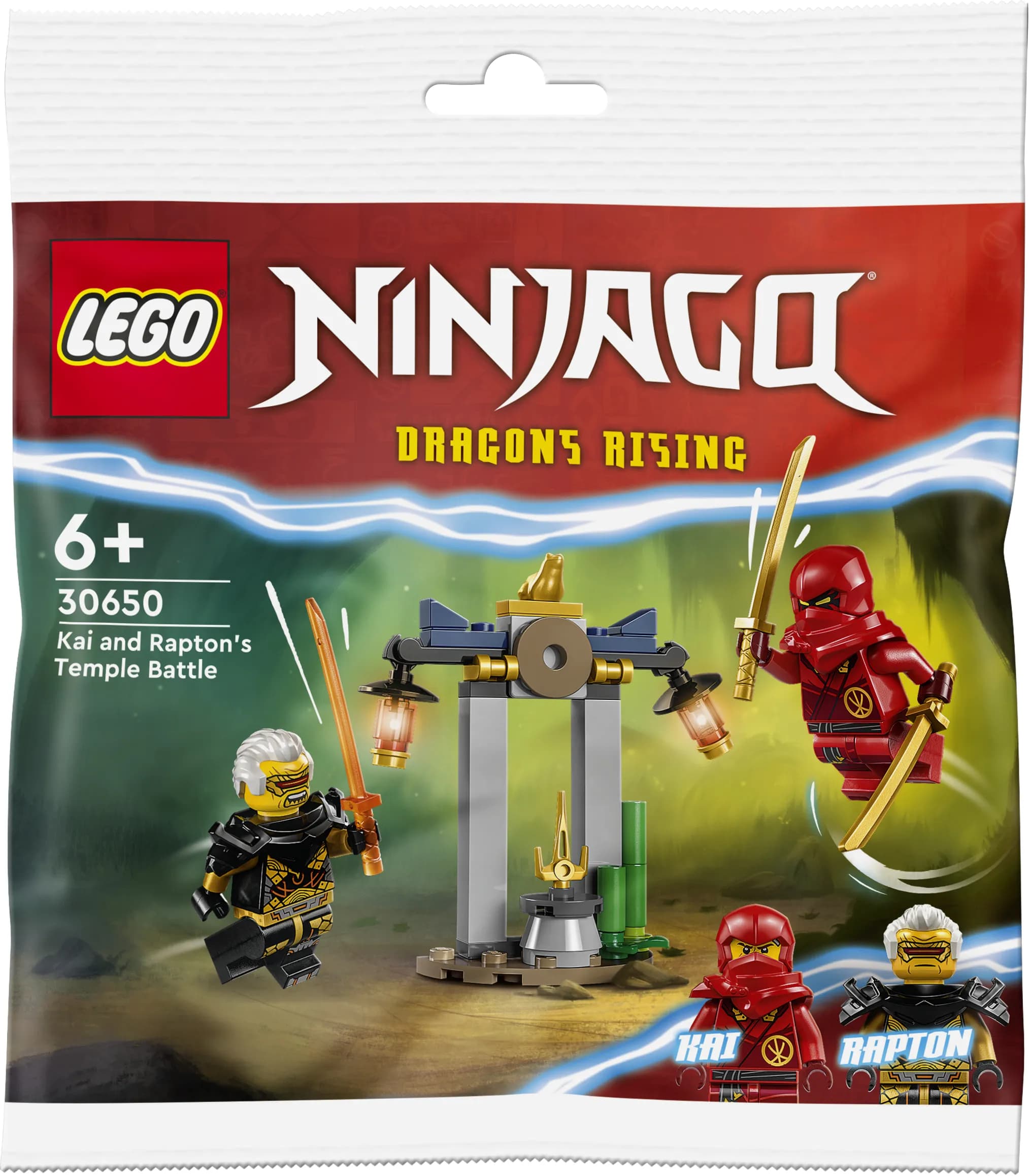 LEGO Ninjago Kain ja Raptonin taistelu temppelillä & Turnajaisten harjoituskenttä 30650
