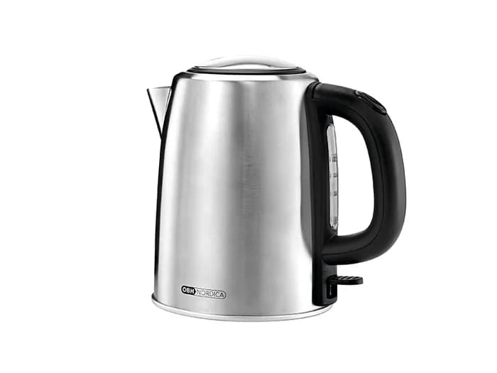 OBH Nordica Inox 6461 -vedenkeitin, 1,2 l, 2200 W, ruostumaton teräs