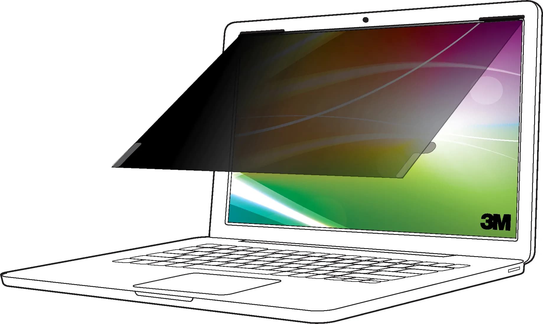 3M Bright Screen 13.3" -tietoturvasuoja, 16:10