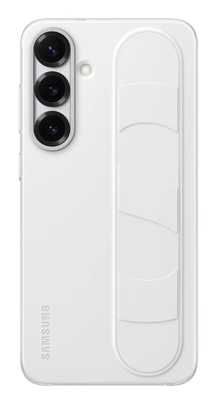 Samsung Galaxy S25 Standing Grip -suojakuori, Valkoinen