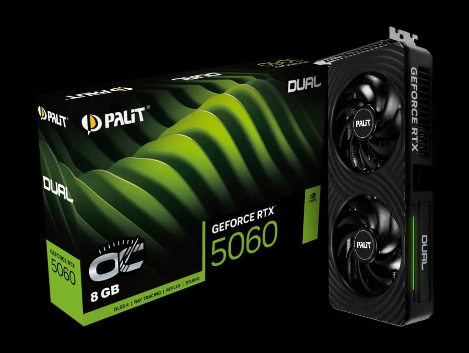 Palit GeForce RTX 5060 Dual OC 8 Gt -näytönohjain
