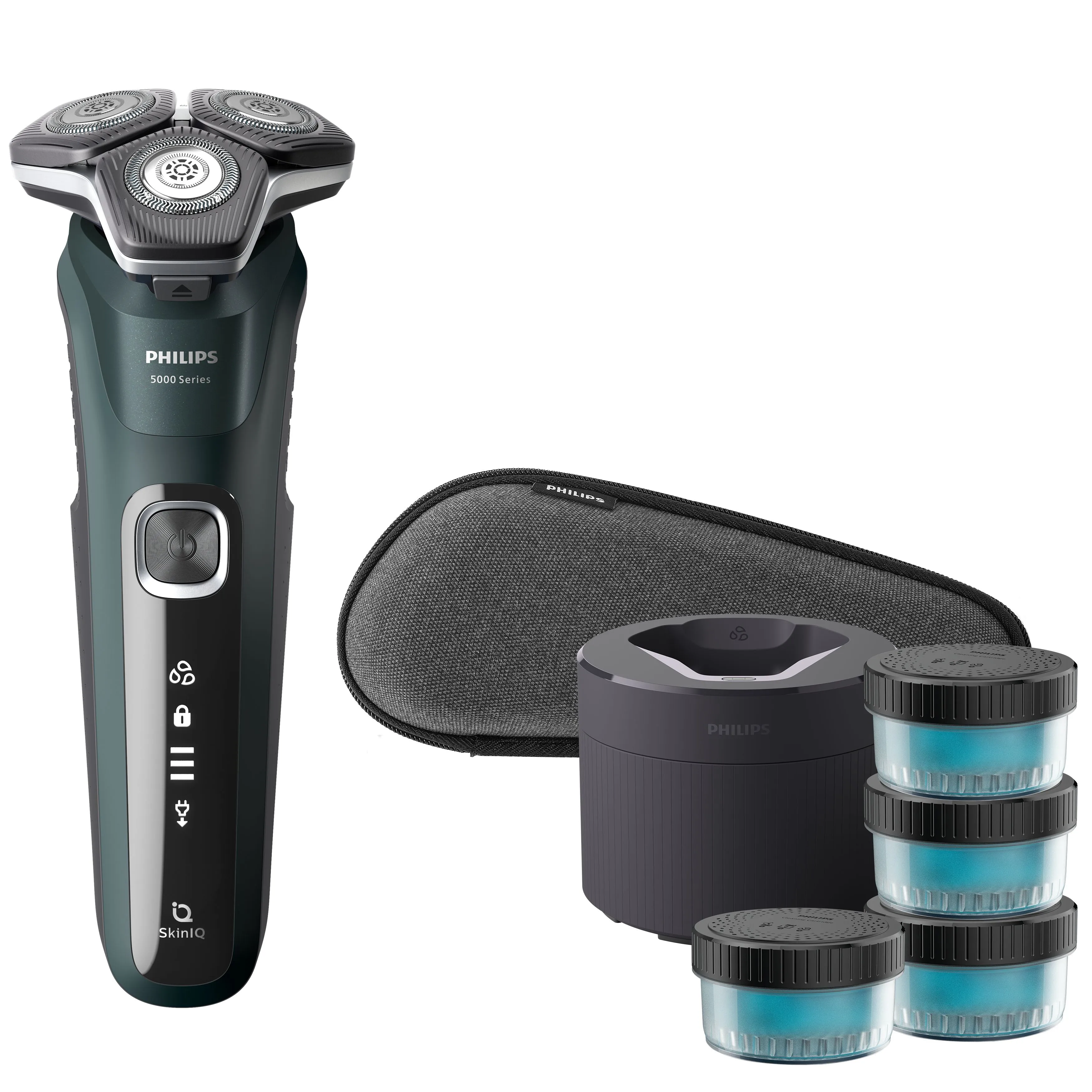 Philips Shaver Series 5000 S5884/69 -parranajokone puhdistusasemalla
