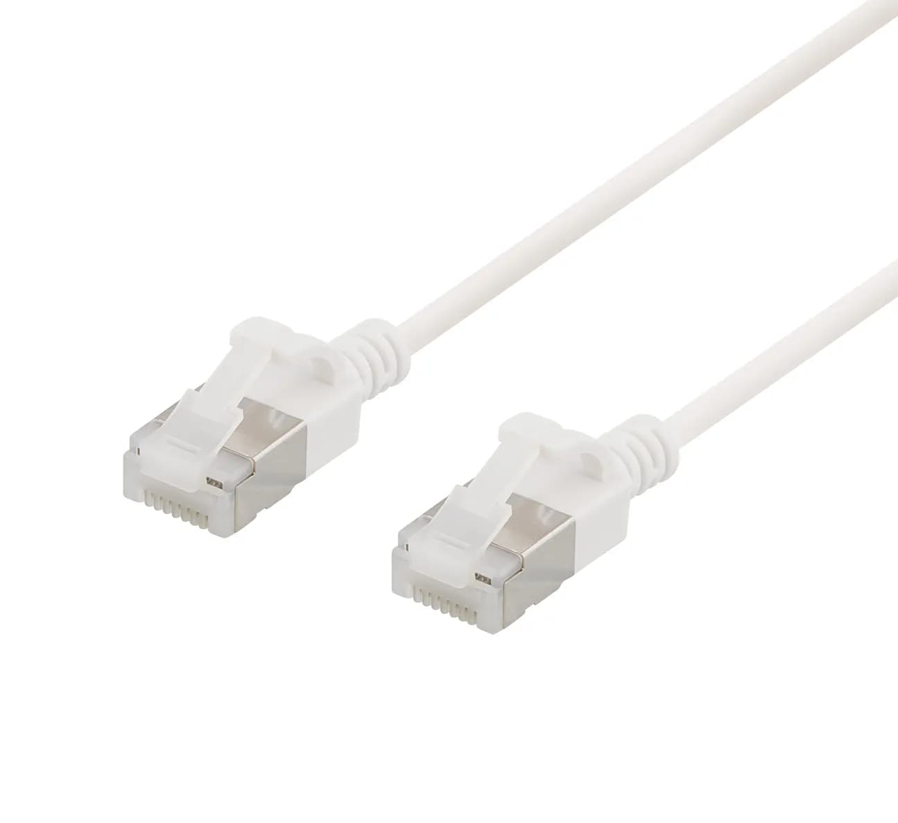 Deltaco Cat6a U/FTP RJ45 3m -verkkokaapeli, valkoinen