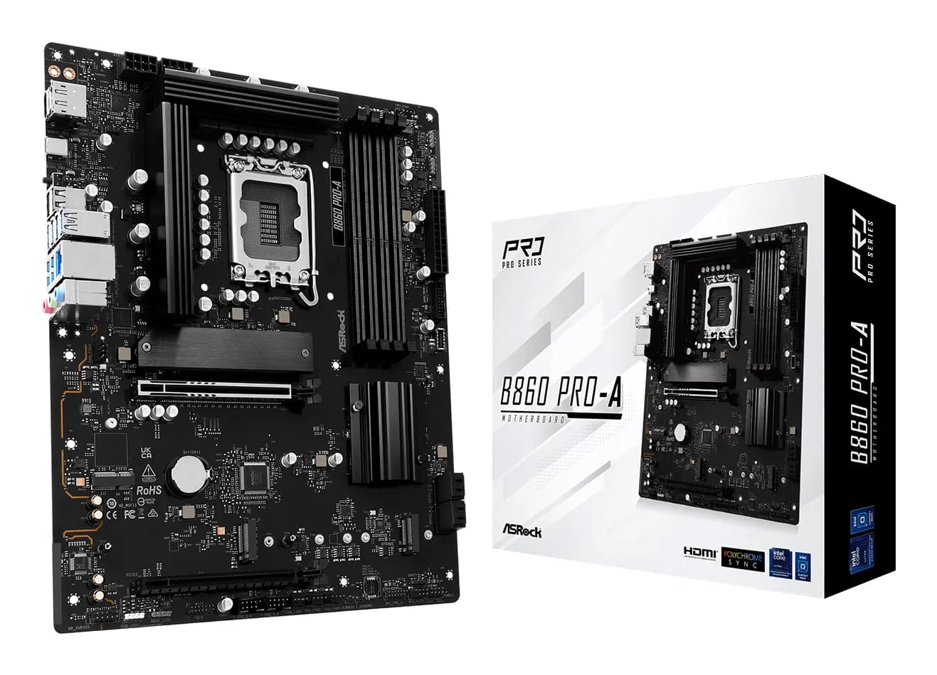 ASRock B860 Pro-A DDR5 LGA1851 ATX-emolevy