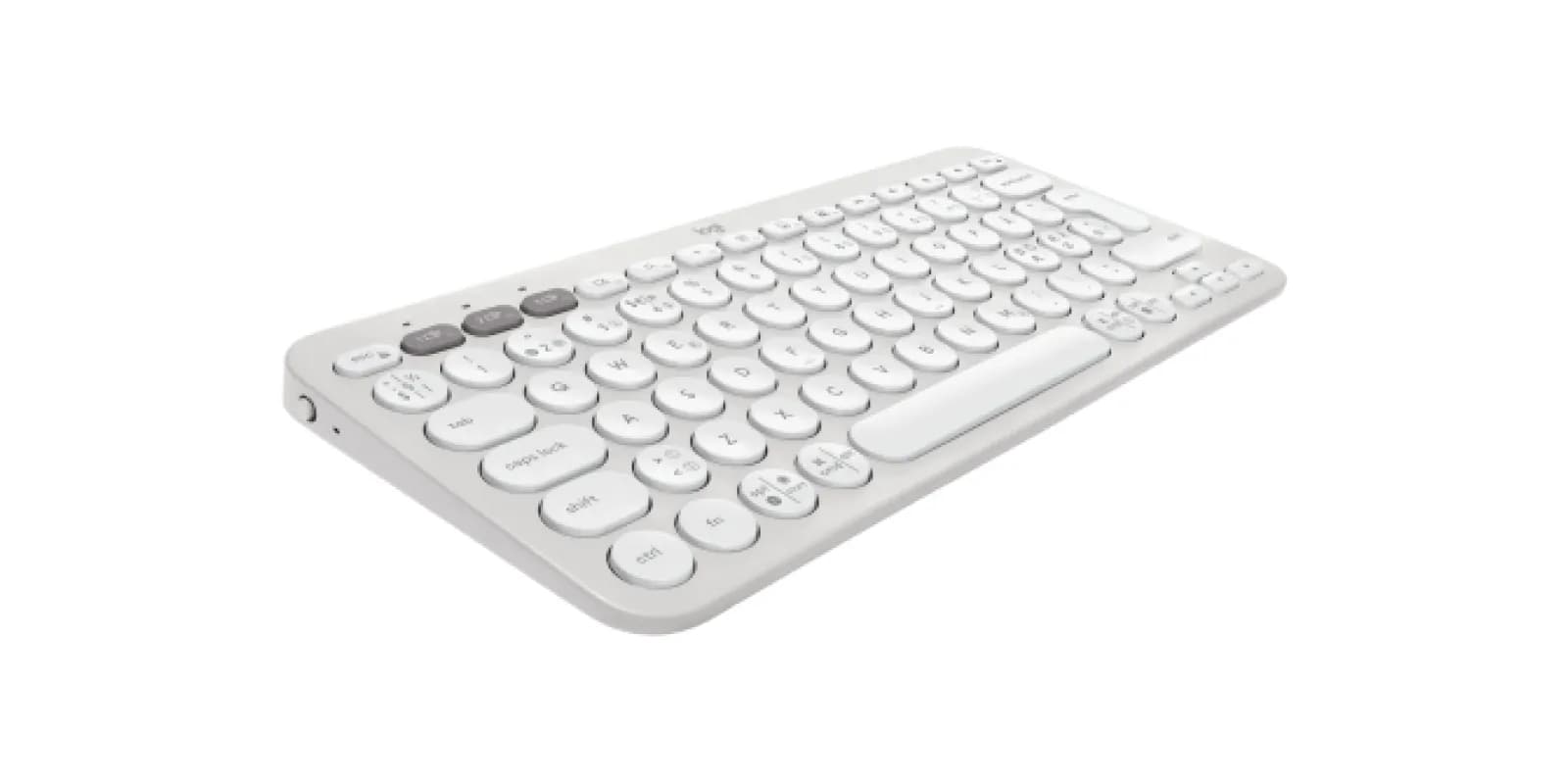 Logitech Pebble Keys 2 K380s -langaton näppäimistö, Tonal White